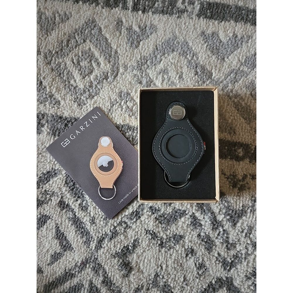 Garzini Lusso‎ Key Holder FOR Airtag KH-L1A Carbon Black (No Airtag) NIB New